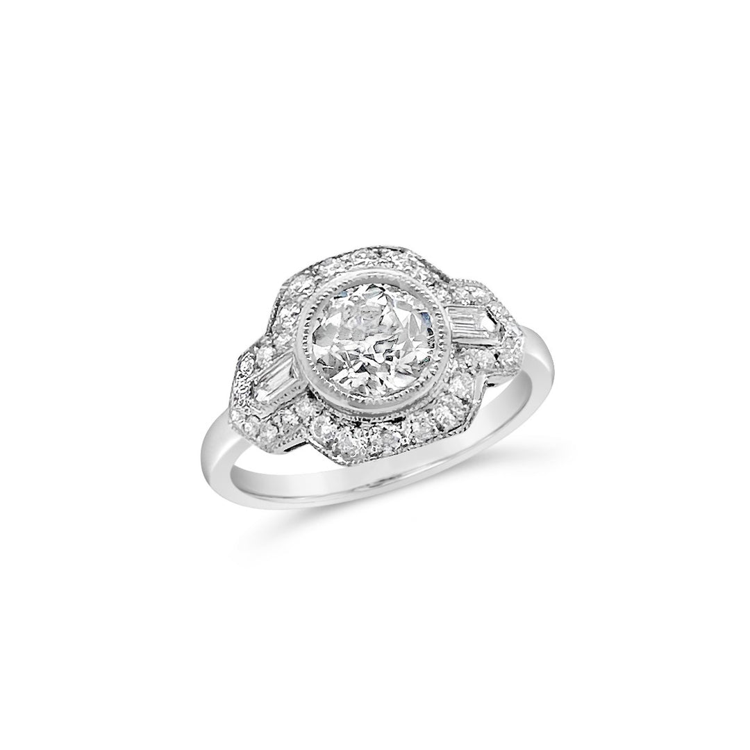 Platinum 1.05 Carat Diamond Engagement Ring