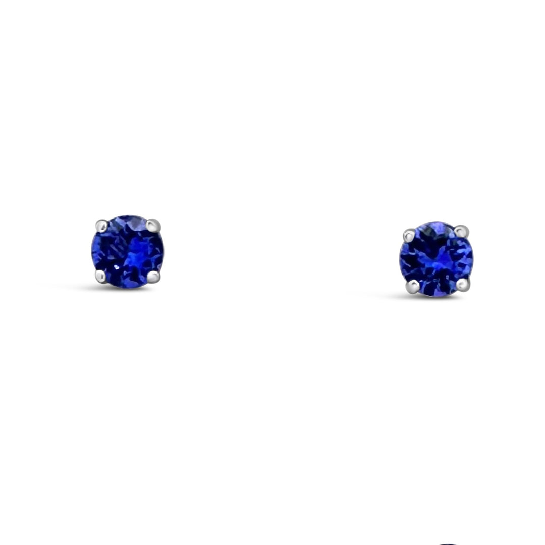 14K White Gold 1.02 CTW Tanzanite Earrings