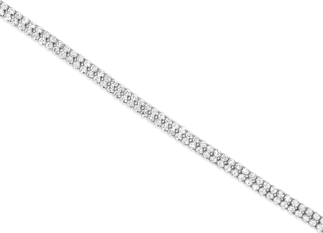 14K White Gold Diamond Tennis Bracelet – 2.30ctw G-H VS2-SI1