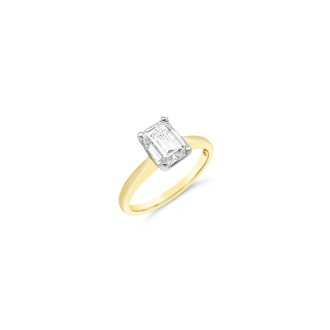 18K Yellow Gold 1.33 Carat Diamond Engagement Ring