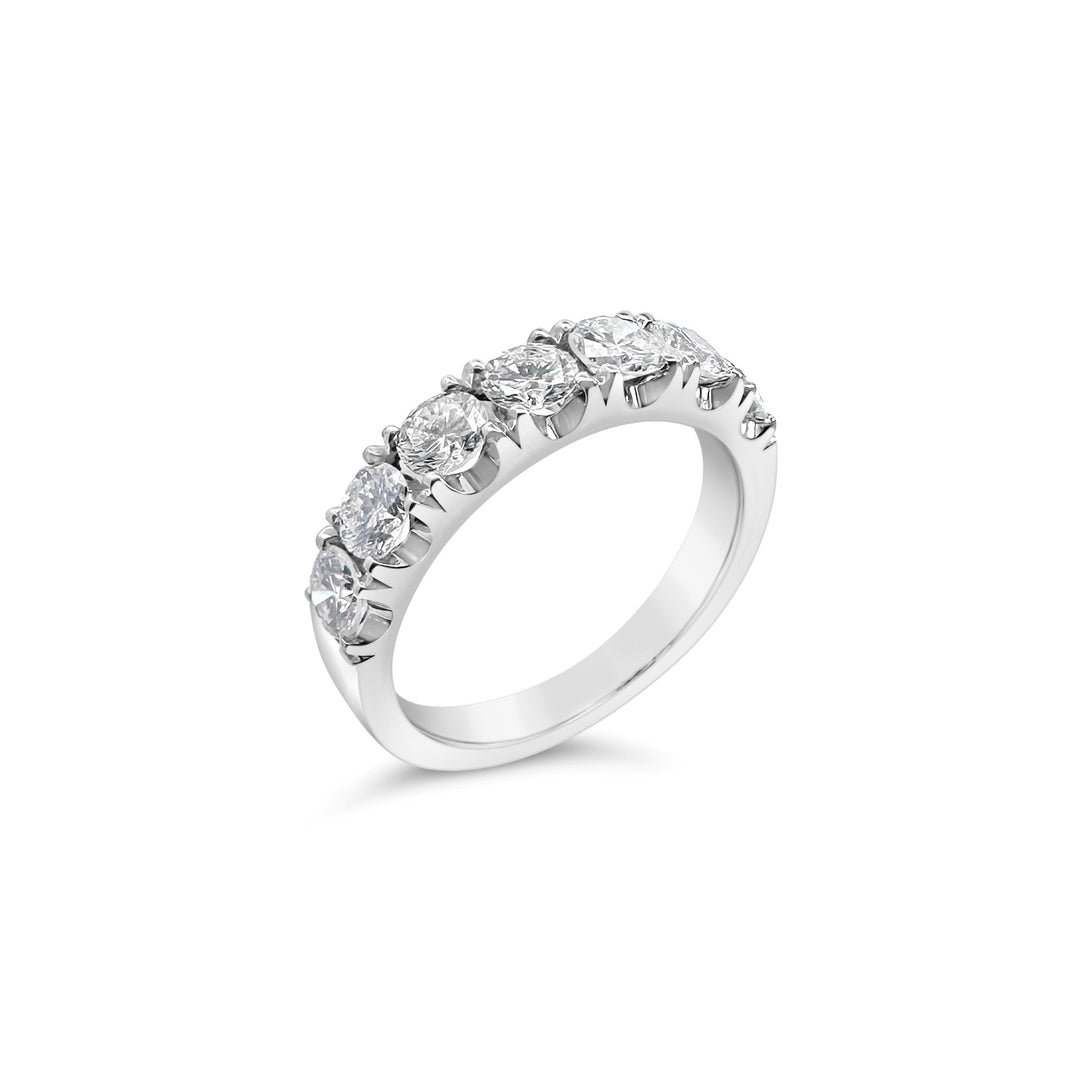14K White Gold 1.43 CTW Diamond Wedding Band