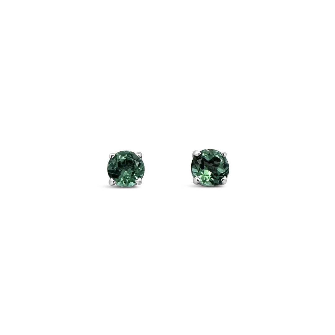 14K Yellow Gold .79 Carat Emerald Earrings