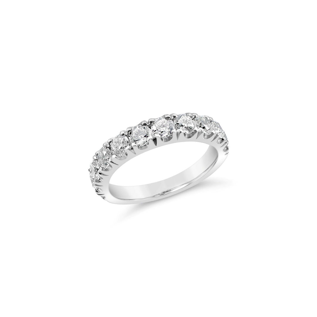 Platinum 1.47 CTW Prong Set Diamond Band