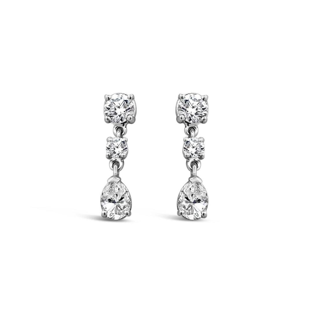 Platinum 2.36 CTW Diamond Earrings