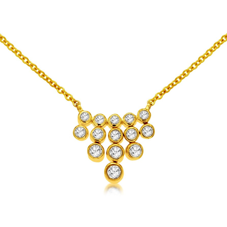 14K Yellow Gold .26 CTW Diamond Necklace