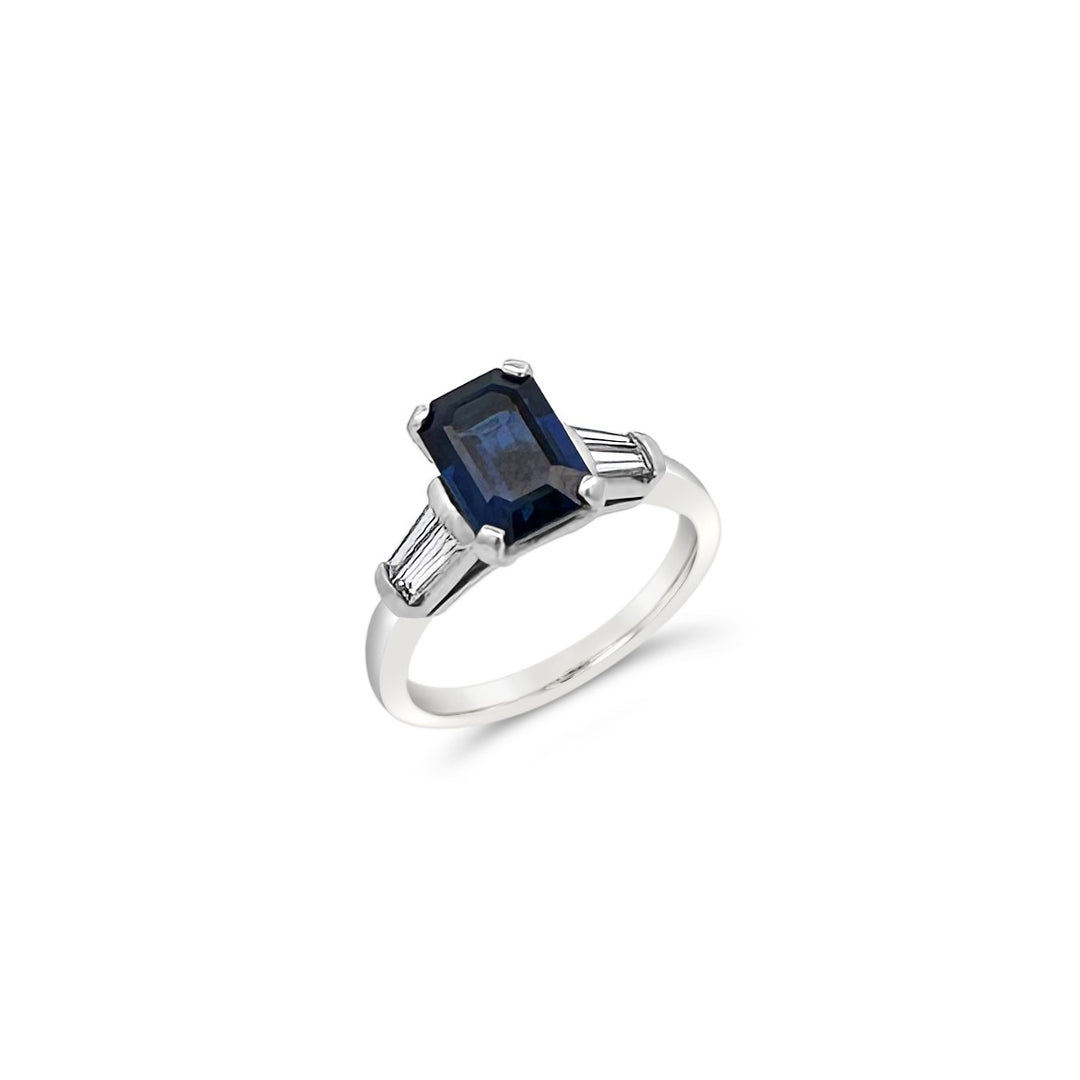 Platinum 2.36 Carat Sapphire Ring