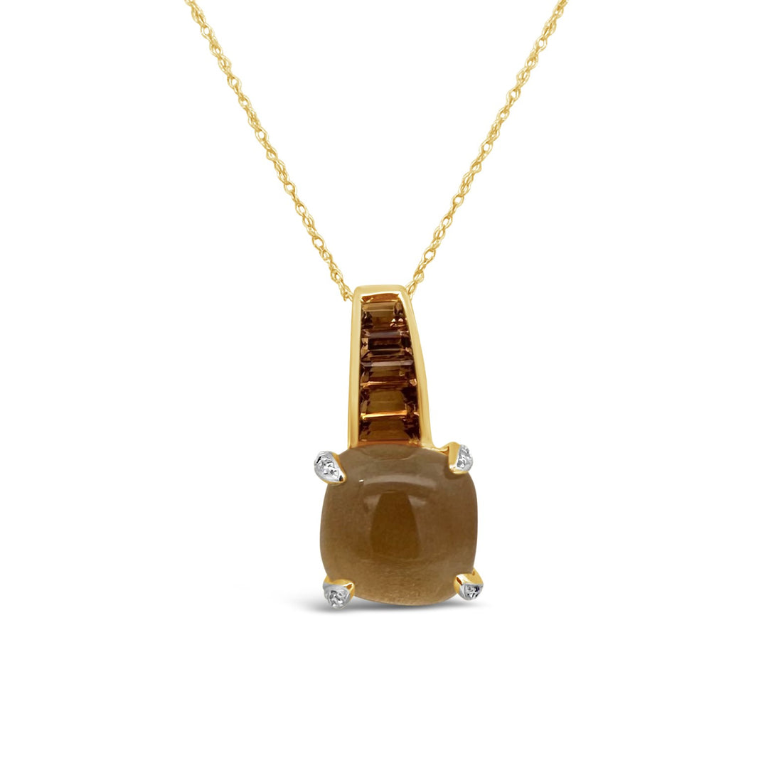 14K Yellow Gold 5.0CTW Citrine Necklace