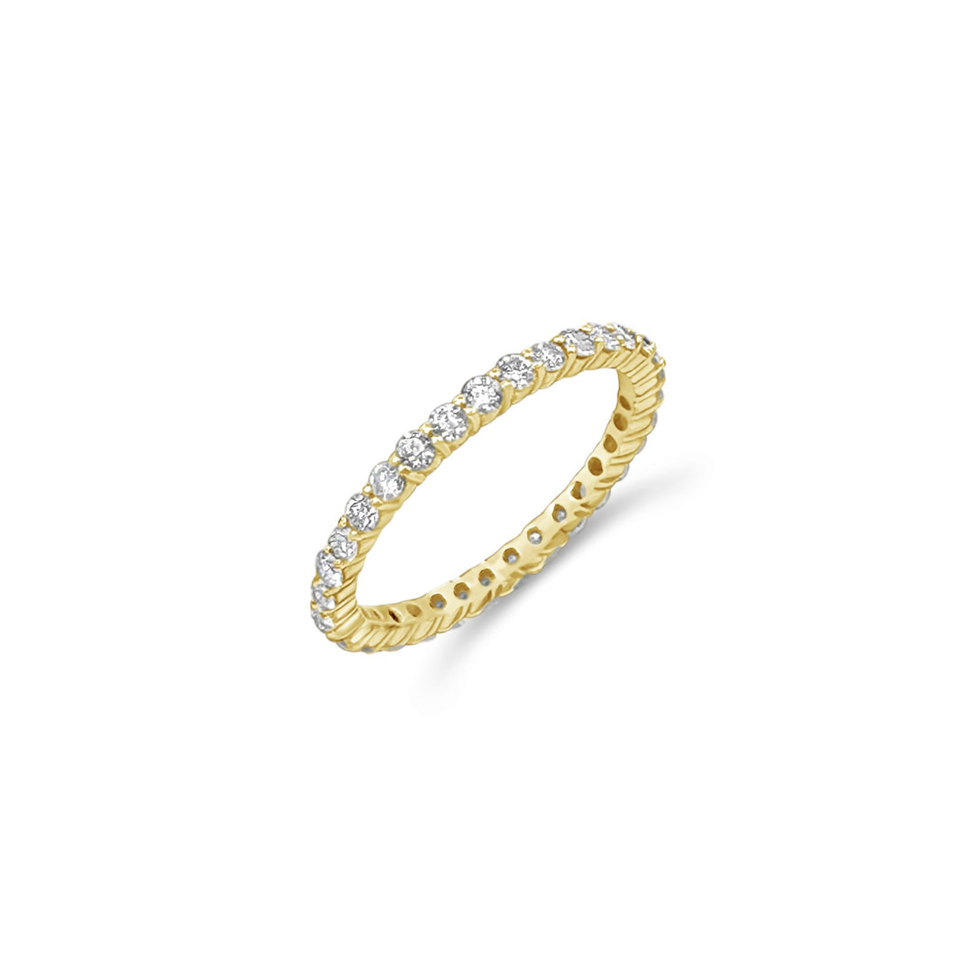 14K Yellow Gold 1.04ctw Diamond Infinity Band