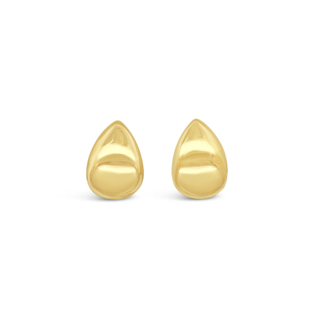14K Yellow Gold Teardrop Earrings
