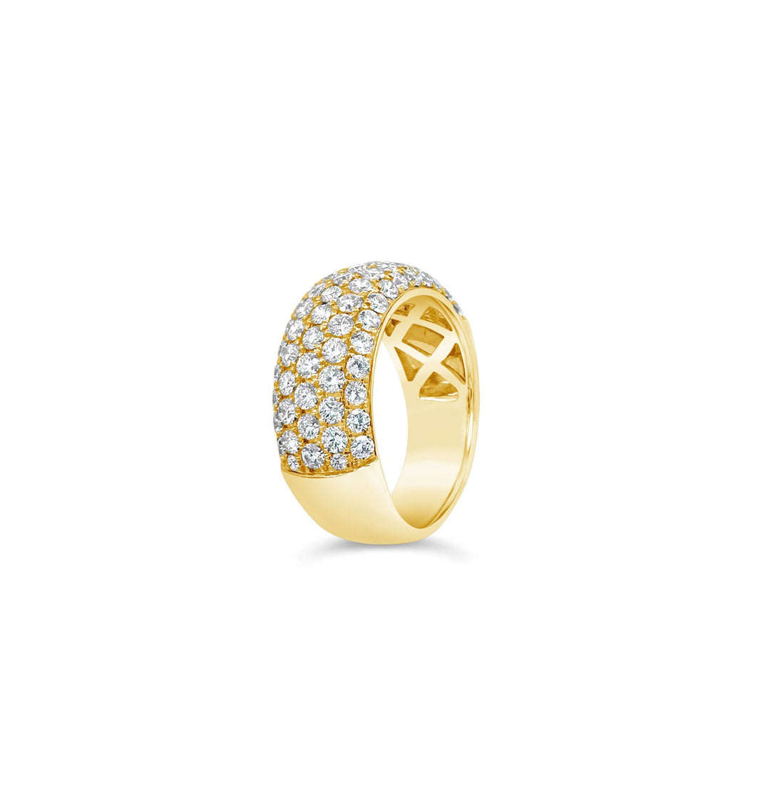 18K Yellow Gold 1.81 CTW Diamond Pavé Cocktail Band