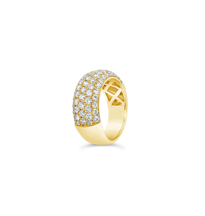 18K Yellow Gold 1.81 CTW Diamond Pavé Cocktail Band