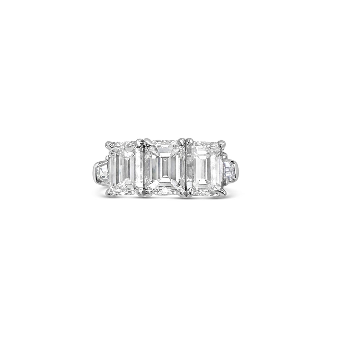 Platinum 3.66ctw Diamond Engagement Ring