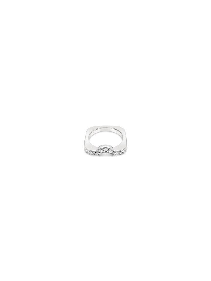 Platinum .33 CTW Diamond Contour Estate Band