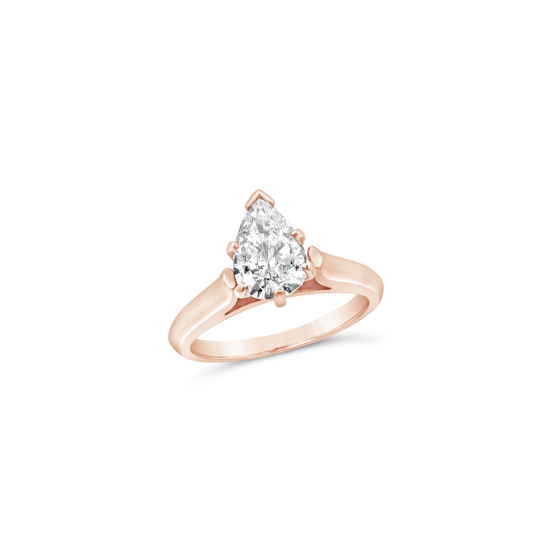 14K Rose Gold 1.06ct Diamond Estate Ring