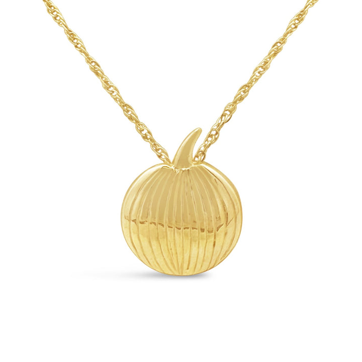 14K Yellow Gold Pumpkin Charm
