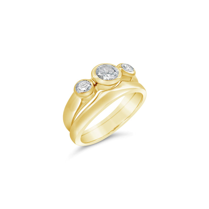 14K Yellow Gold .57 CTW Diamond Bridal Set