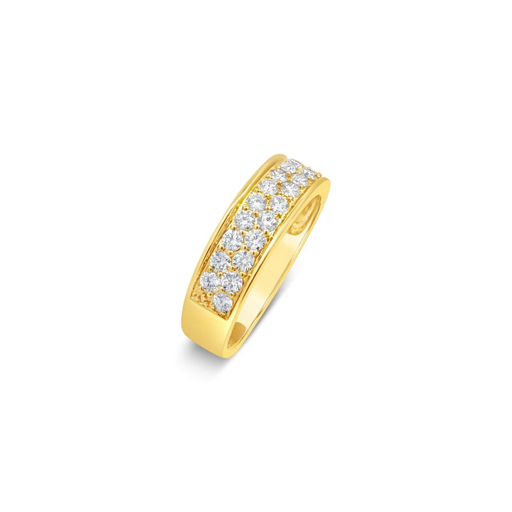 14K Yellow Gold .66 CTW Diamond Channel Set Band