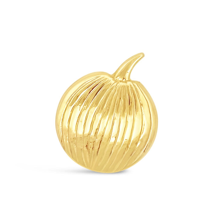 14K Yellow Gold Pumpkin Charm