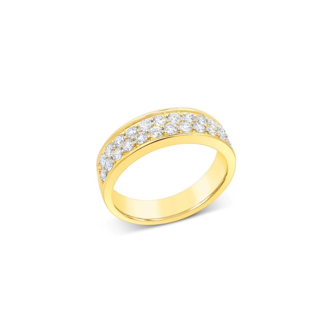 14K Yellow Gold .66 CTW Diamond Channel Set Band