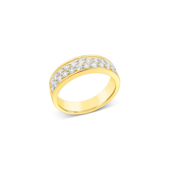 14K Yellow Gold .66 CTW Diamond Channel Set Band