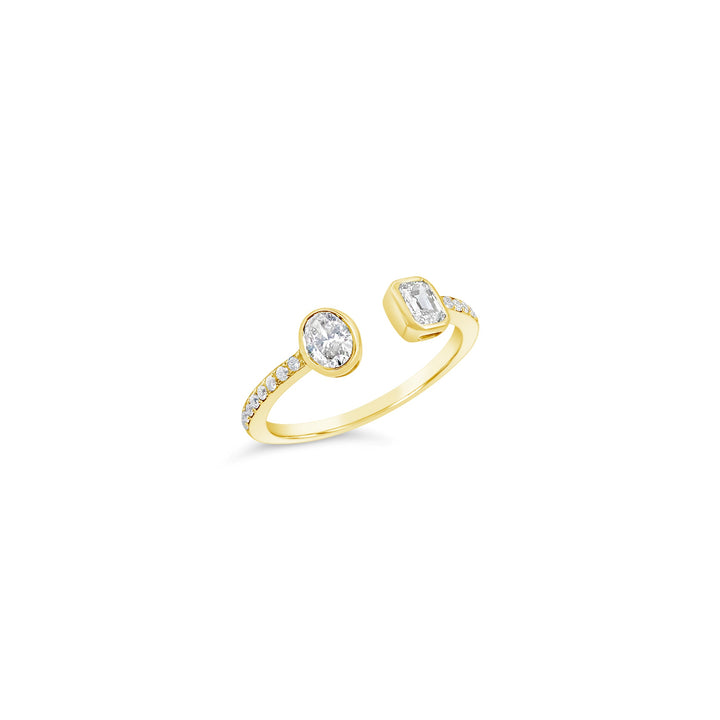 14K Yellow Gold .50 CTW Diamond Modern Stacking Band