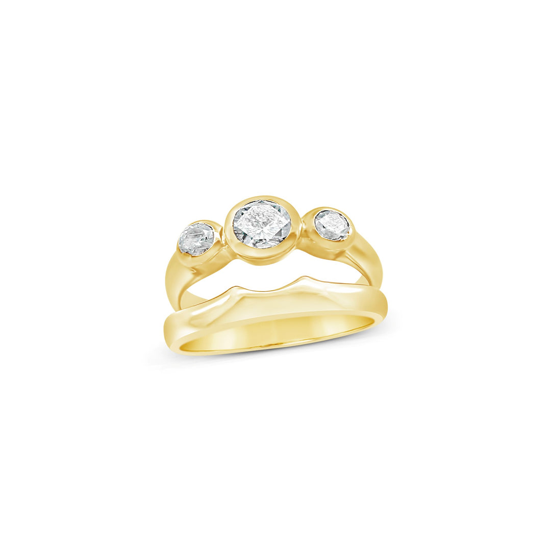 14K Yellow Gold .57 CTW Diamond Bridal Set